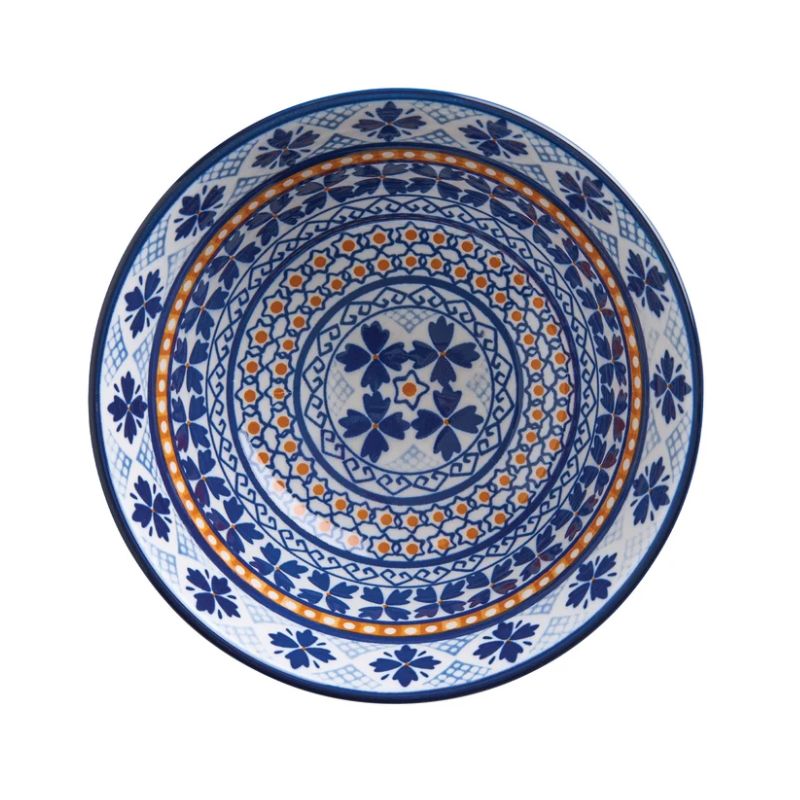 wilkie glazed bowl fiesta blue