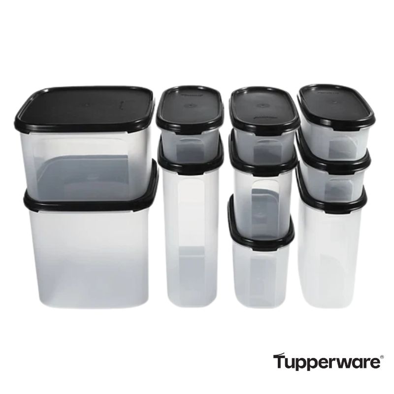 Tupperware Modular dry container set 10 top view image