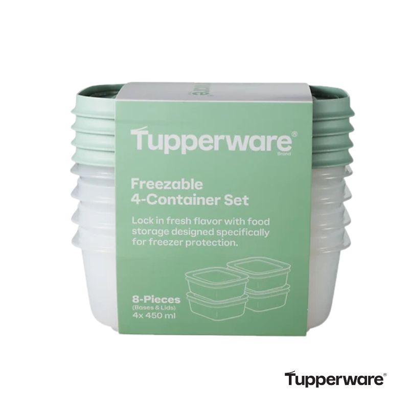 Tupperware continer set 4 boxing image