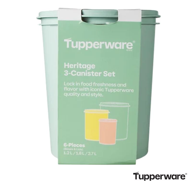 Tupperware heritage canister boxing image