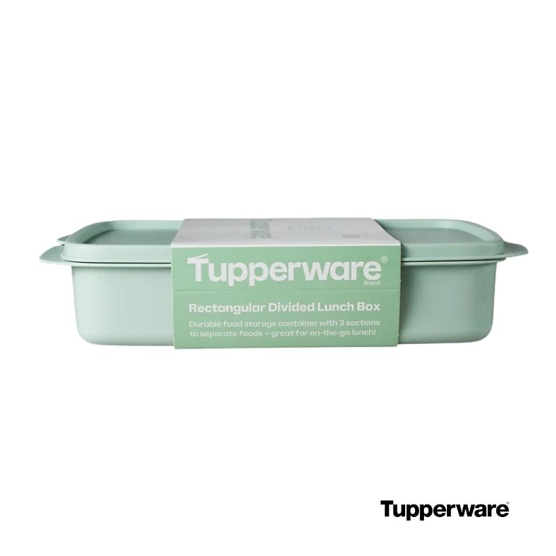 Tupperware lunch box green top image (2)