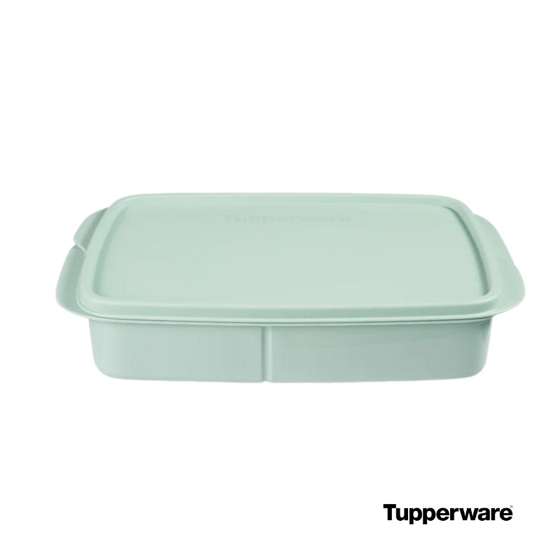 Tupperware lunch box green top image (4)