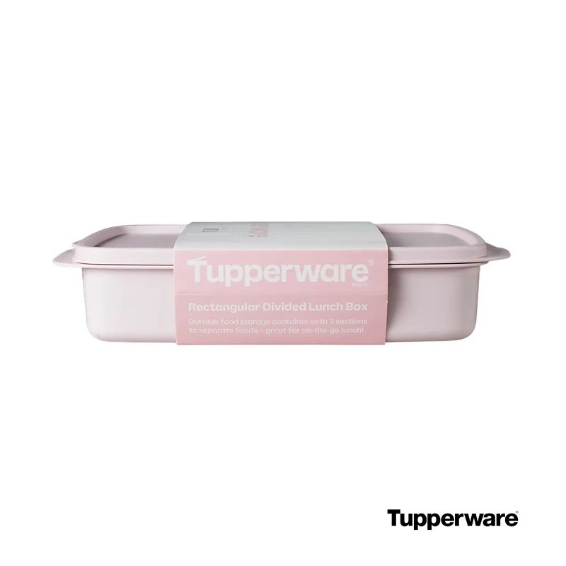 Tupperware lunch box pink top image (7)