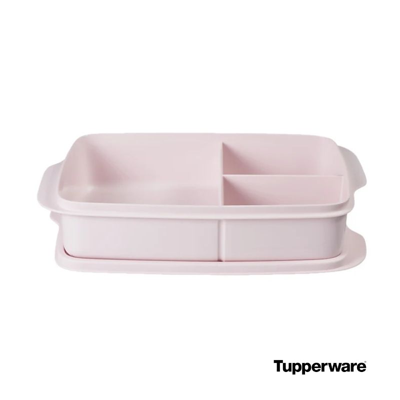 Tupperware lunch box pink top image (8)