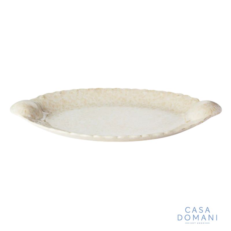 casa domani il mare oval shell platter
