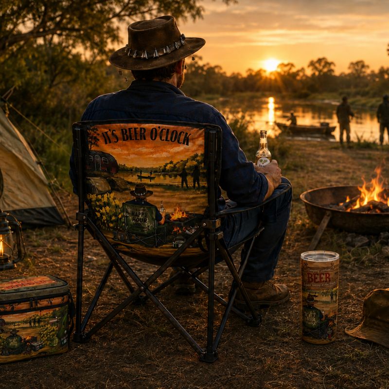 lisa pollock anywhere chair lifestyle image camping without beer