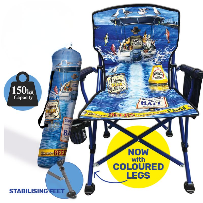 lisa pollock chair fishing and beer