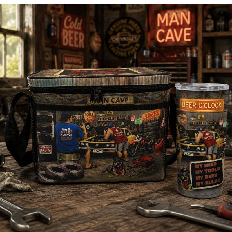 lisa pollock shed rules cooler bag lifestyle image