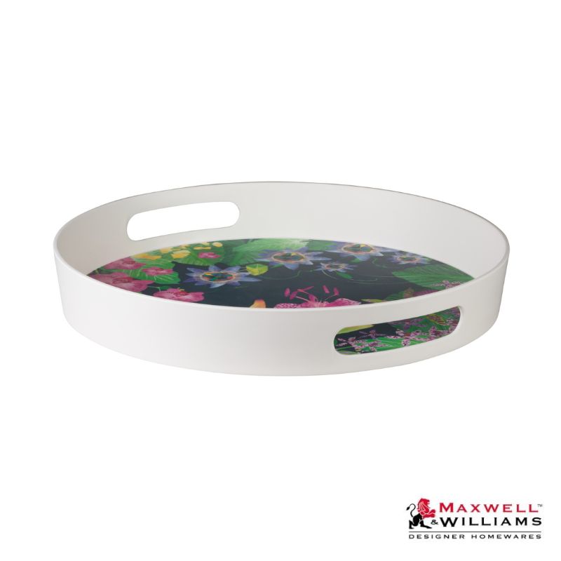 MW Tropical Twilight Melamine Round Serving Tray 35x5cm