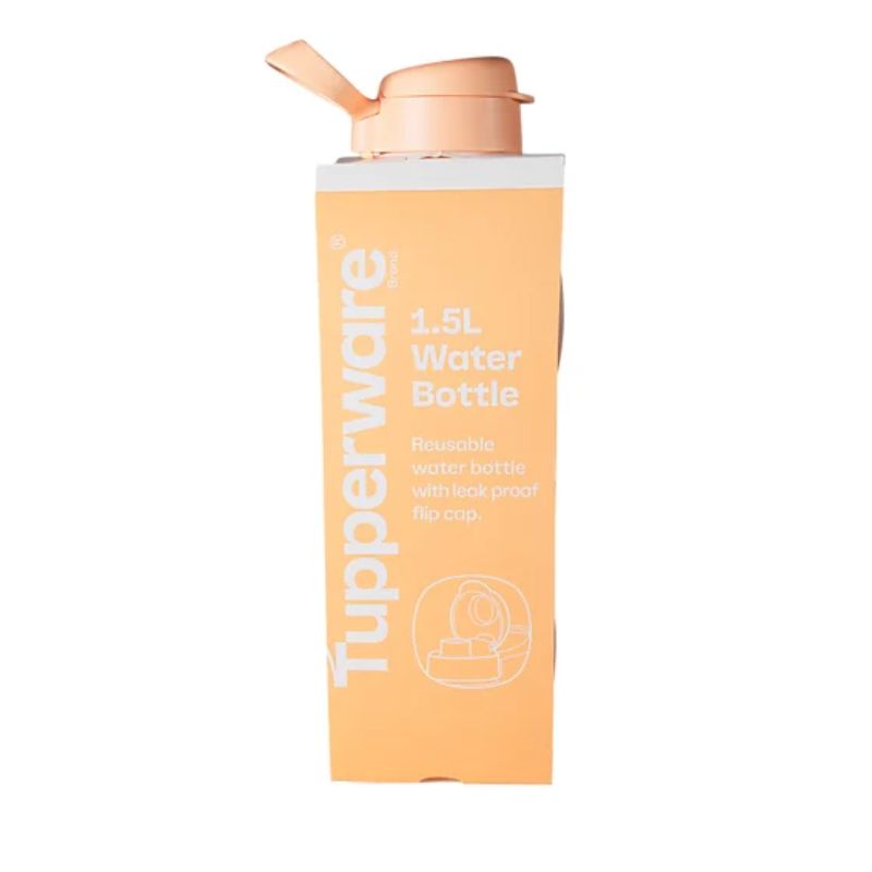 Tupperware eco water bottle 1.5l orange packaging - Copy