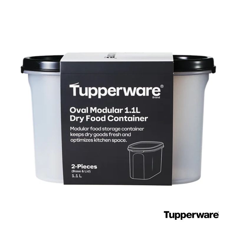 Tupperware modular oval dry food container 1.1L packaging