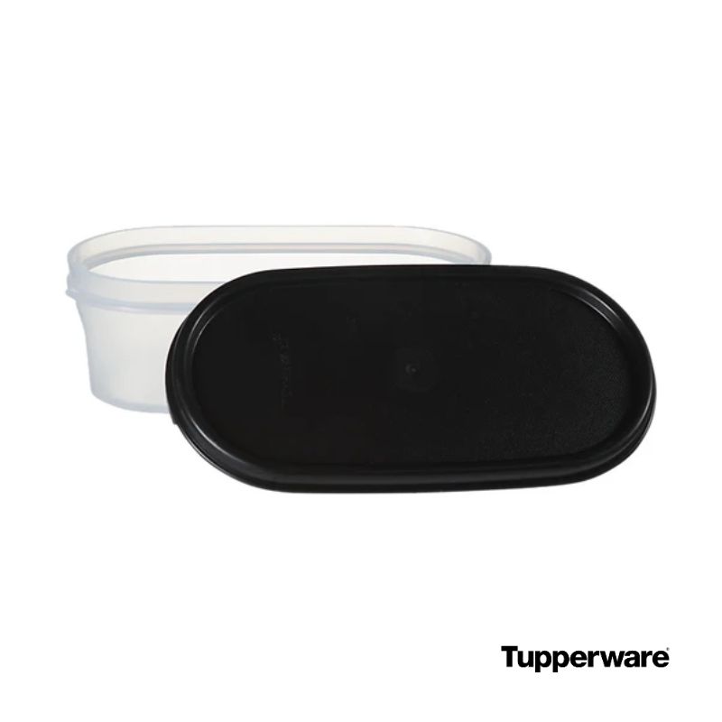 Tupperware modular oval dry food container 500ml lid veiw
