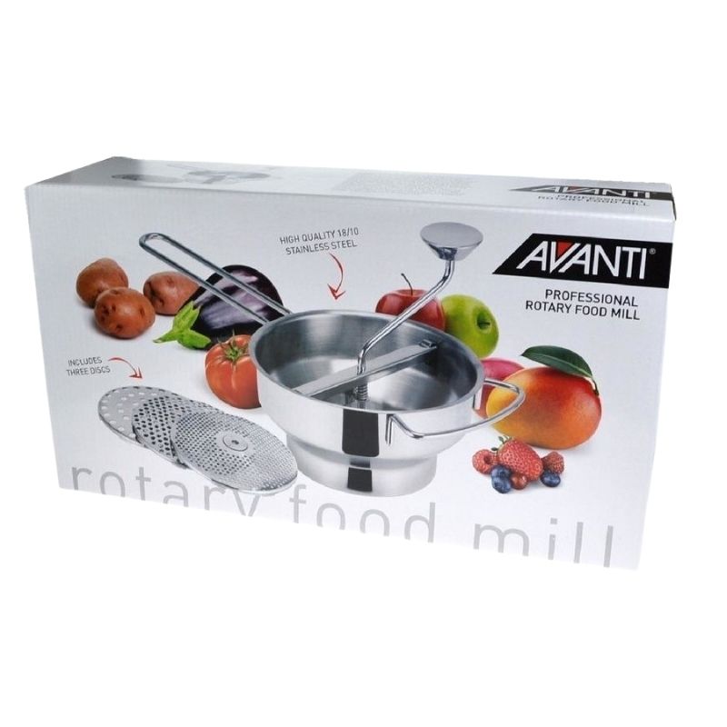 avanti food mill boxing