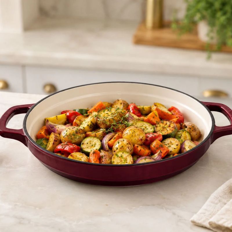 brunswick cast iron merlot skillet