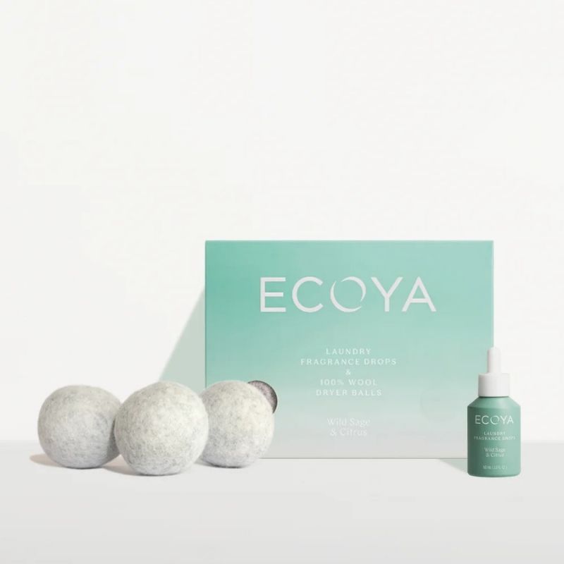 ecoya dryer ball set wild sage and citrus