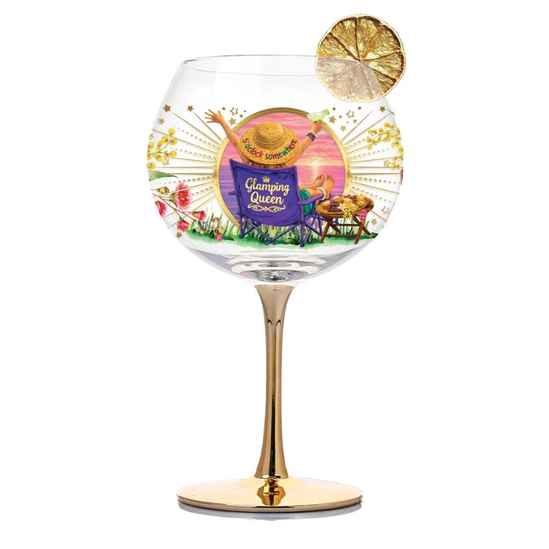 lisa pollock glamour glassware glamping queen rules