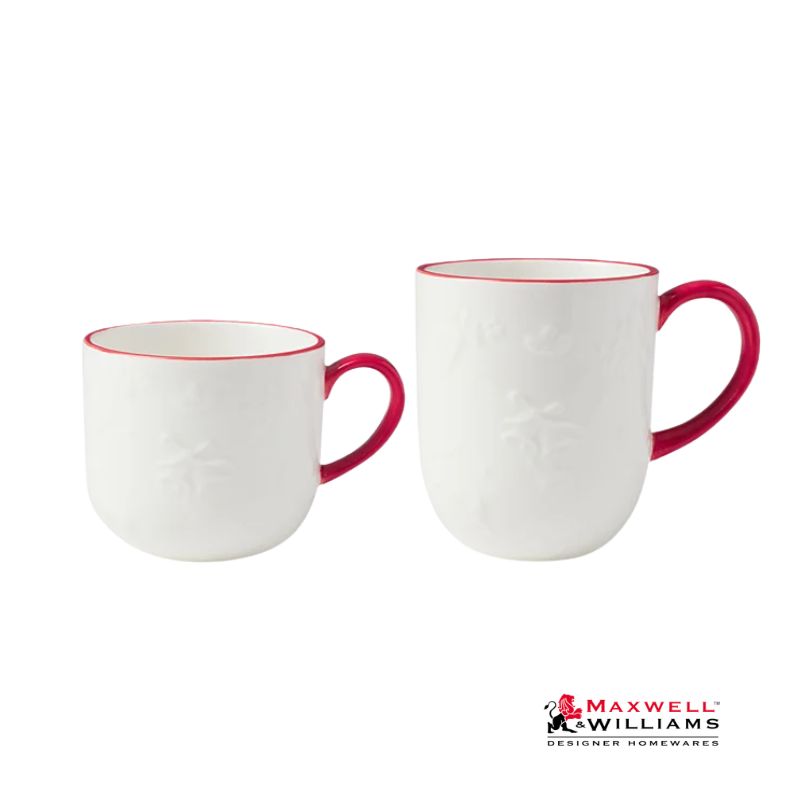 Maxwell Williams white christmas mug set 2