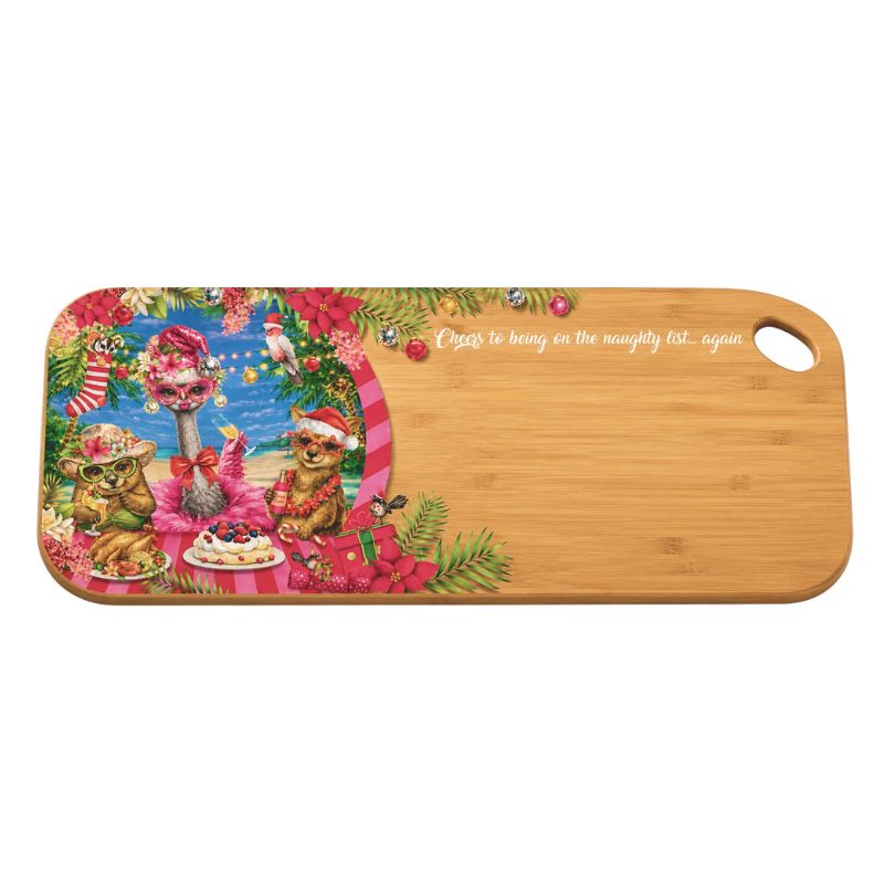 lisa pollock board platter bamboo christmas chrissy crackers